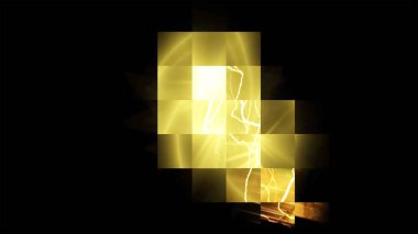 Yıldırım ve Soyut Gök Gürültüsü Dijital Hazırlama