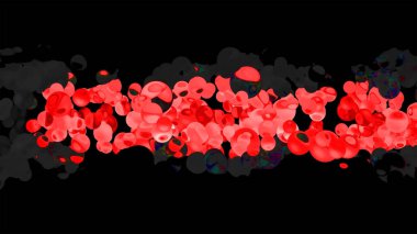 Parıldayan Vibrant Küreler Soyut Arkaplan Dijital Hazırlama