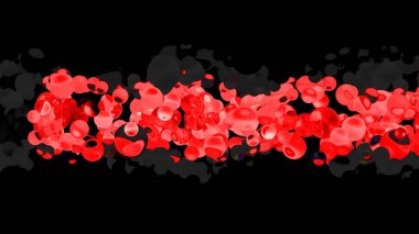 Parıldayan Vibrant Küreler Soyut Arkaplan Dijital Hazırlama