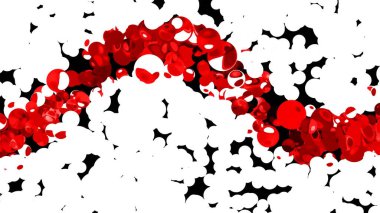 Parıldayan Vibrant Küreler Soyut Arkaplan Dijital Hazırlama