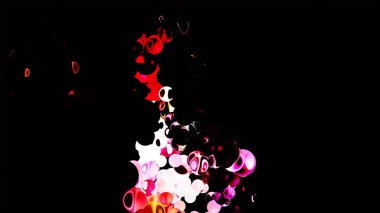 Parıldayan Vibrant Küreler Soyut Arkaplan Dijital Hazırlama