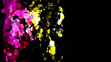 Parıldayan Vibrant Küreler Soyut Arkaplan Dijital Hazırlama