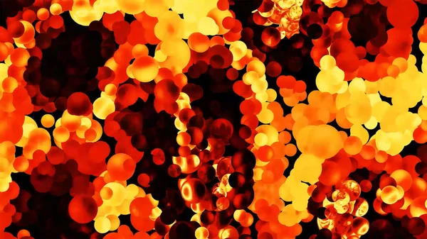 Glitter Vibrant Spheres Abstract Background Digital Rendering — Stock Photo, Image