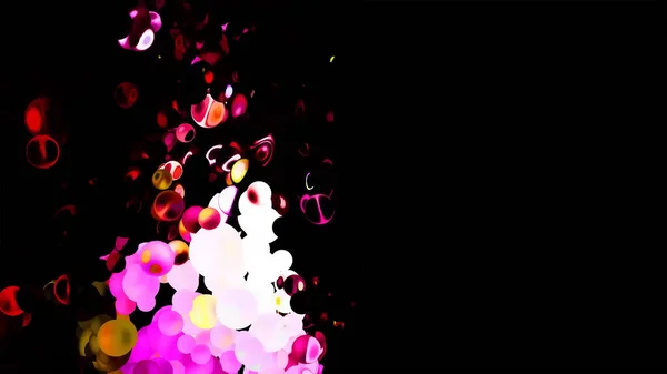 Glitter Vibrierende Sphären Abstrakter Hintergrund Digitales Rendering — Stockfoto