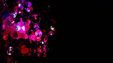 Parıltılı Canlı Küreler Soyut Arkaplan Dijital Renderingv