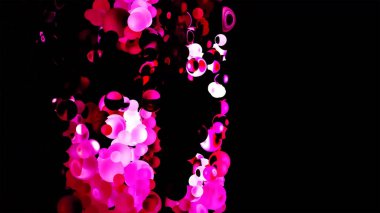 Parıltılı Canlı Küreler Soyut Arkaplan Dijital Renderingv