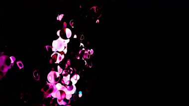 Parıltılı Canlı Küreler Soyut Arkaplan Dijital Renderingv