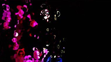 Parıltılı Canlı Küreler Soyut Arkaplan Dijital Renderingv