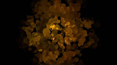 Parıltılı Canlı Küreler Soyut Arkaplan Dijital Renderingv