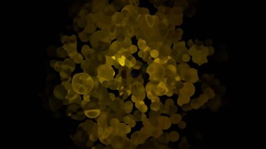 Parıltılı Canlı Küreler Soyut Arkaplan Dijital Renderingv