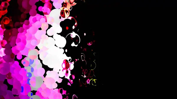 Glitter Vibrant Spheres Abstrakt Background Digital Renderingv — Stock fotografie