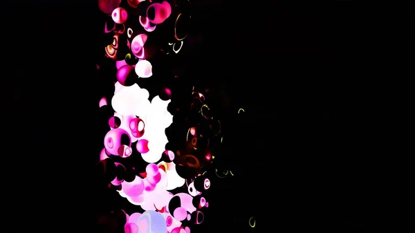 Sfere Vibranti Glitter Sfondo Astratto Renderingv Digitale — Foto Stock