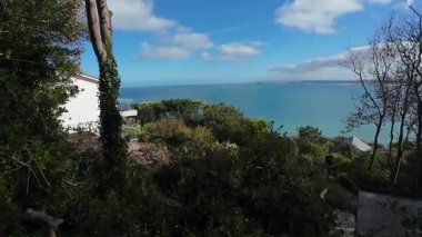 St. Ives - 10 01 2025: Cornwall 'daki St. Ives kasabası. Güzel deniz önü.