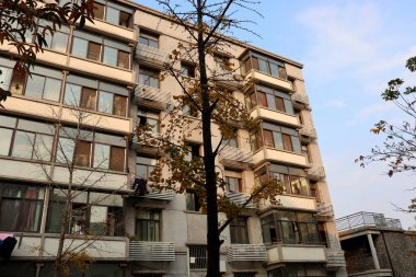 Bu modern Çin gökdelenleri gayrimenkul geliştirme büroları ve daireleridir.