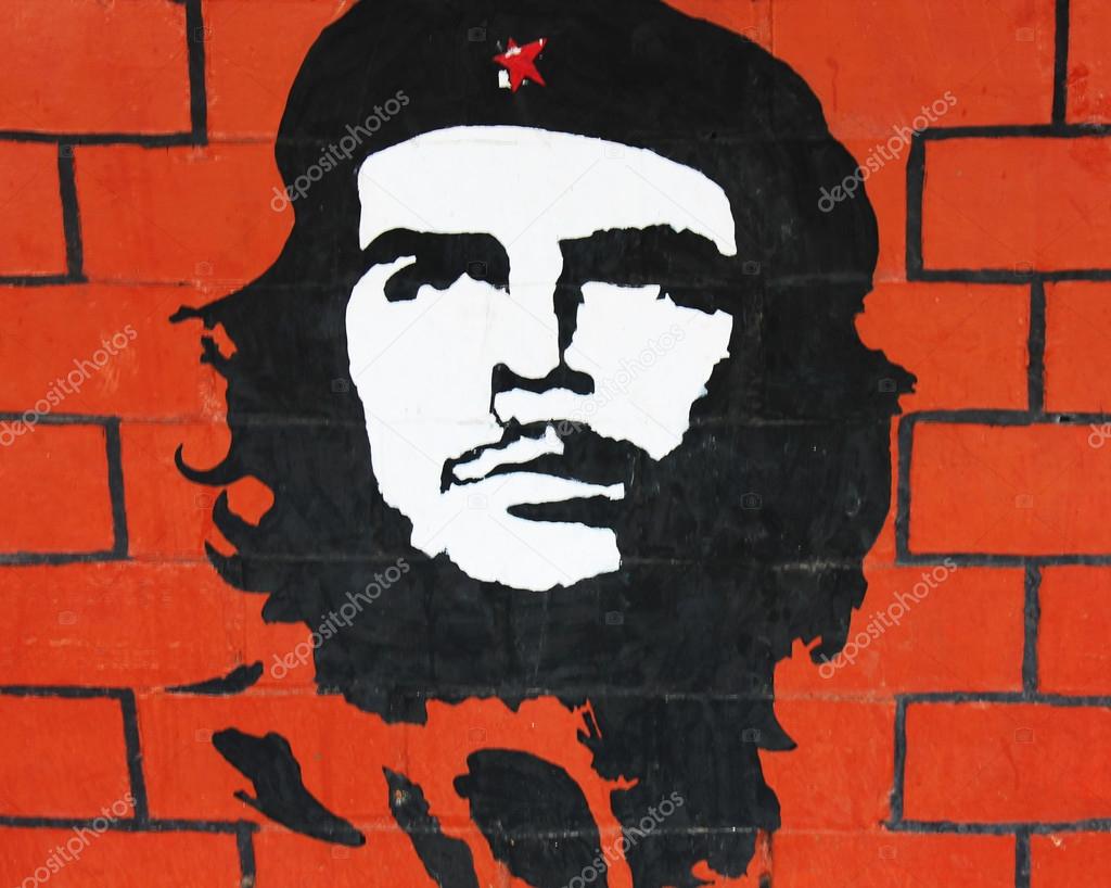Che Guevara Graffiti Narrow Street People Photo Wallpaper Wall Mural 1X-1201268