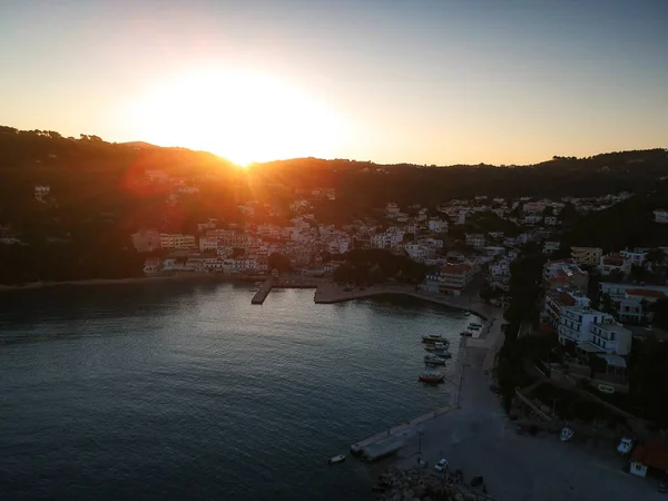 Yunanistan Alonnisos Adasındaki Patitiri Kasabasının Hava Manzarası — Stok fotoğraf