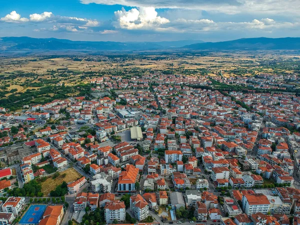 Vue Panoramique Aérienne Sur Ville Kozani Macédoine Grèce — Photo