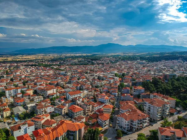 Panoramiczny Widok Miasto Kozani Macedonia Grecja — Zdjęcie stockowe