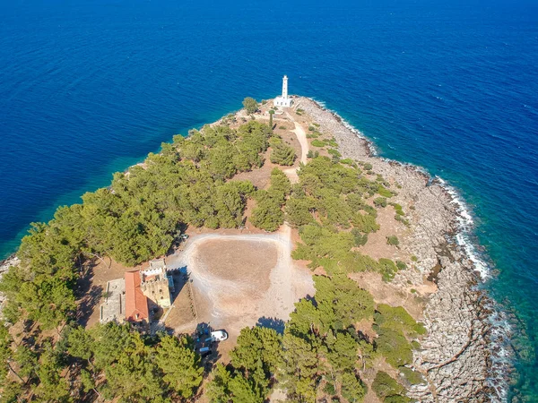 Gökyüzü manzaralı deniz kenti Gytheio, Lakonia, Moreloponnese, Yunanistan, Avrupa