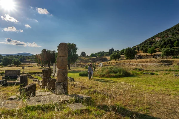 Messini Griechenland Juni 2021 Ruinen Der Antiken Ausgrabungsstätte Messene Peloponnes — Stockfoto