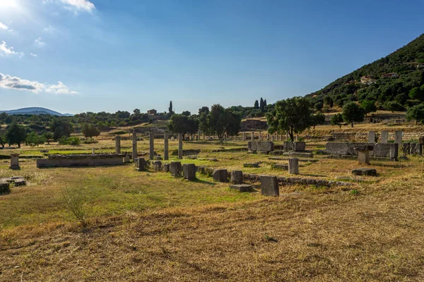 Μεσσήνη Ελλάδα Ιουνίου 2021 Ερείπια Στον Αρχαιολογικό Χώρο Της Αρχαίας — Φωτογραφία Αρχείου