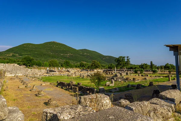 Messini Griechenland Juni 2021 Ruinen Der Antiken Ausgrabungsstätte Messene Peloponnes — Stockfoto