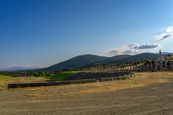 Messini Grecia Giugno 2021 Rovine Nell Antico Sito Archeologico Messene — Foto Stock