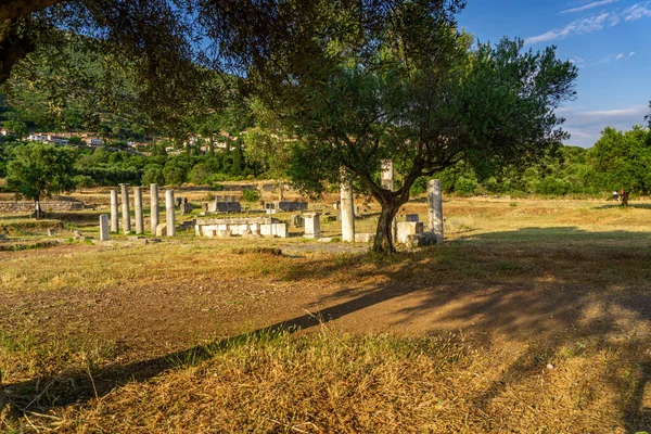 Messini Řecko Června 2021 Zřícenina Starověkého Mesénského Archeologického Naleziště Peloponés — Stock fotografie