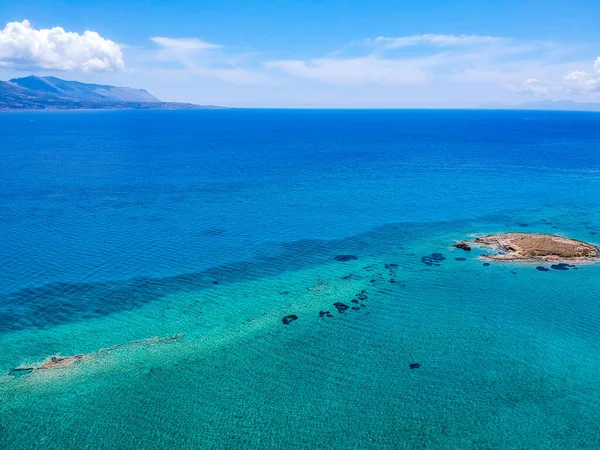 Iconic Aerial View Oldest Submerged Lost City Pavlopetri Laconia Greece — Stock Photo, Image