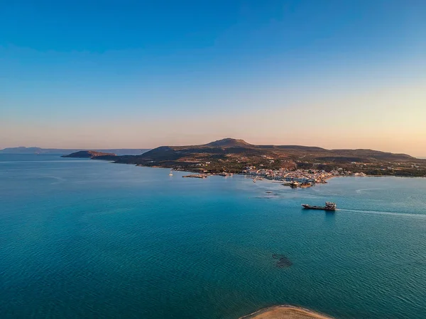 Yunanistan Laconia Kentindeki Eski Batık Pavlopetri Şehri Üzerinde Ikonik Hava — Stok fotoğraf