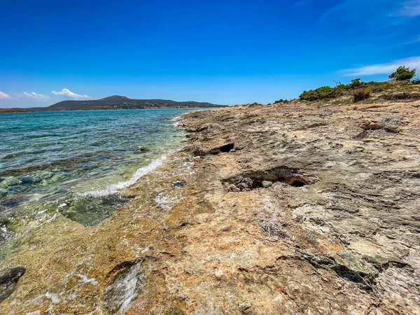 Seaside View Prehistoric Cemetery Oldest Submerged Lost City Pavlopetri Laconia — Stock Photo, Image