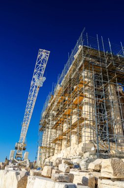 Atina Akropolü ve Yunanistan 'ın ikonik görünümü