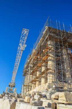 Atina Akropolü ve Yunanistan 'ın ikonik görünümü