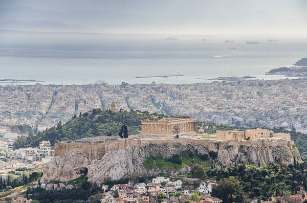 Symbolbild Der Akropolis Von Athen Griechenland — Stockfoto