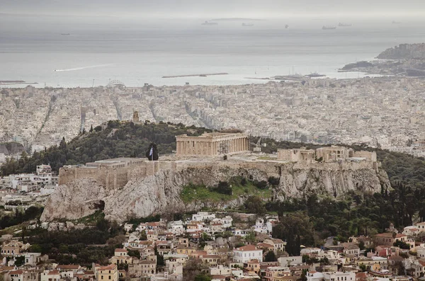 Symbolbild Der Akropolis Von Athen Griechenland — Stockfoto
