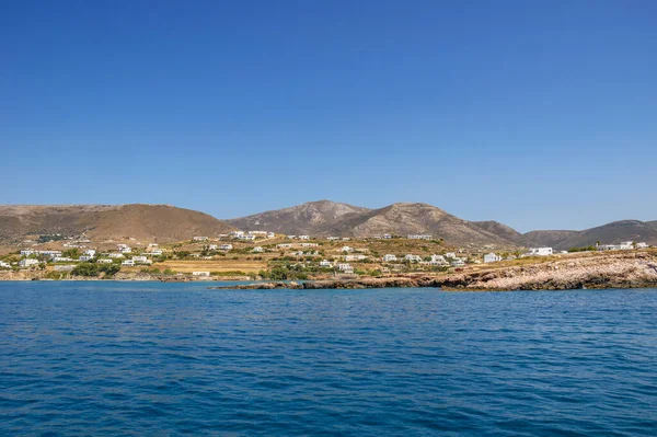 Ilha Paros Grécia Junho 2017 Bela Vista Paisagem Marítima Que — Fotografia de Stock
