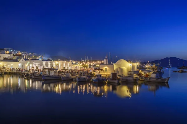 Iconic View Picturesque Seaside Village Naousa Island Paros Cyclades Greece — Stock fotografie