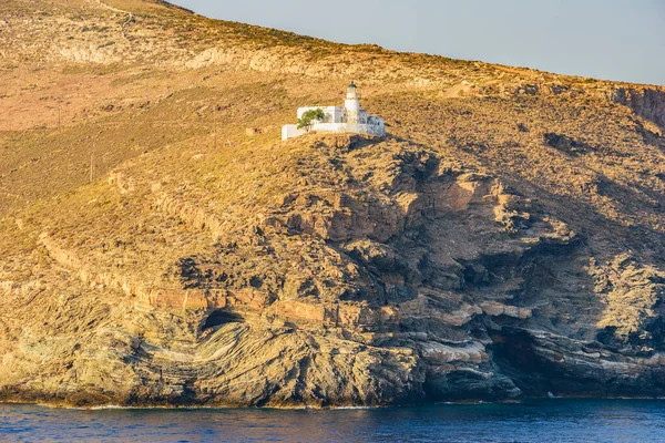 Scenic Seascape View Lighthouse Tamelos Located Tamelos Cape South Side —  Fotos de Stock