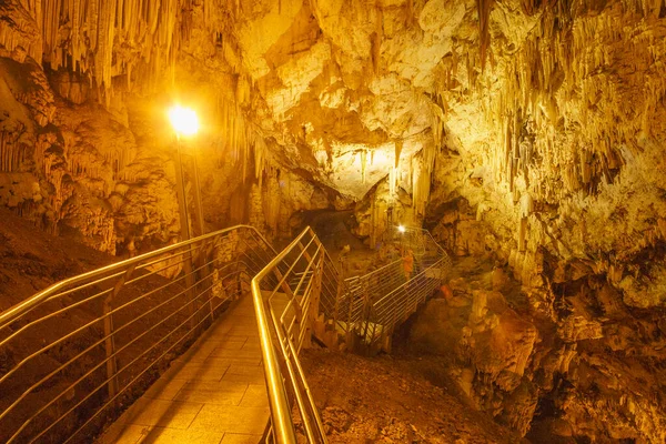 Antiparos Greece June 2017 Famous Cave Antiparos Hudge Atmospheric Cave —  Fotos de Stock