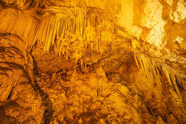 Antiparos Greece June 2017 Famous Cave Antiparos Hudge Atmospheric Cave — Stock fotografie