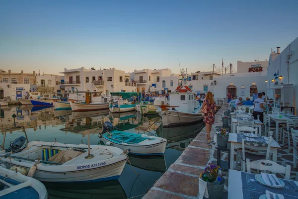 Paros Cyclades Griekenland Juni 2018 Iconisch Uitzicht Vanuit Het Pittoreske — Stockfoto