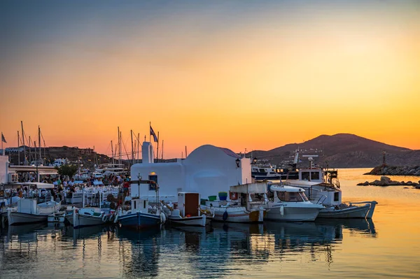 Paros Cyclades Greece June 2018 Iconic View Picturesque Seaside Village — Foto de Stock