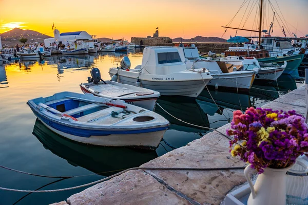 Paros Cyclades Greece June 2018 Iconic View Picturesque Seaside Village — Stock fotografie