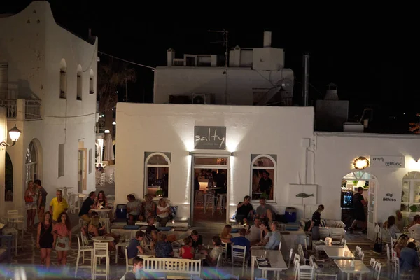 Paros Cyclades Griekenland Juni 2018 Iconisch Uitzicht Vanuit Het Pittoreske — Stockfoto