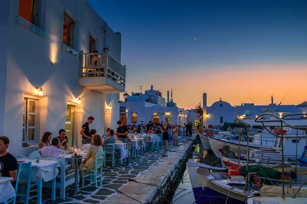 Paros Cyclades Grekland Juni 2018 Ikonisk Utsikt Från Den Pittoreska — Stockfoto