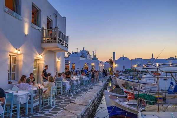 Paros Cyclades Greece June 2018 Iconic View Picturesque Seaside Village — Stock Photo, Image