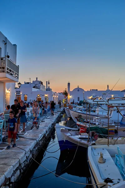 Paros Cyclades Greece June 2018 Iconic View Picturesque Seaside Village — Stock Fotó