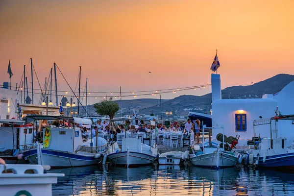 Paros Cyclades Greece June 2018 Iconic View Picturesque Seaside Village — Foto de Stock