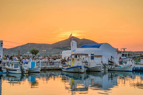 Paros Cyclades Grekland Juni 2018 Ikonisk Utsikt Från Den Pittoreska — Stockfoto