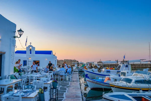 Paros Cyclades Greece June 2018 Iconic View Picture Pathside Village — 스톡 사진